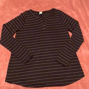 Sew In Love Black Stripe Long Sleeve